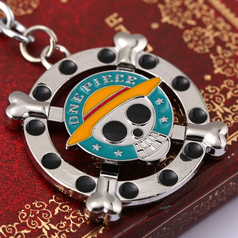 One Piece Figure Keychain Franky Silver Metal Pendant Key Ring Car Chaveiro key Holder Cosplay Jewelry Gift Men | Украшения и