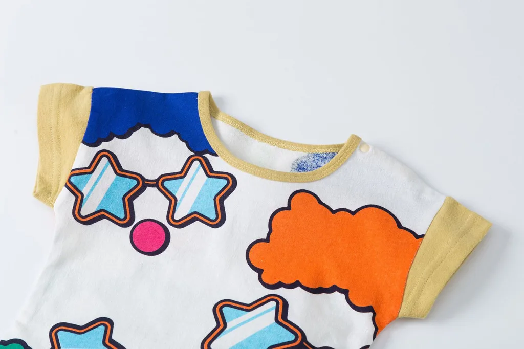 pyjamas kids cotton toddler cartoon children pajamas sets for baby girls boys short sleeve summer sleepwear pyjama infant | Детская