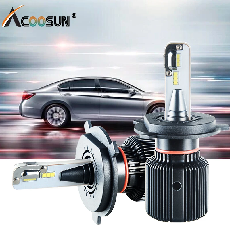 Led H4 H7 Car Headlight Fanless Bulbs H8 H9 H1 H13 9004 9007 12V Auto lamp 6500K 8000Lm PSX24W PSX26W Fog Lamp Canbus Bulb | Автомобили и
