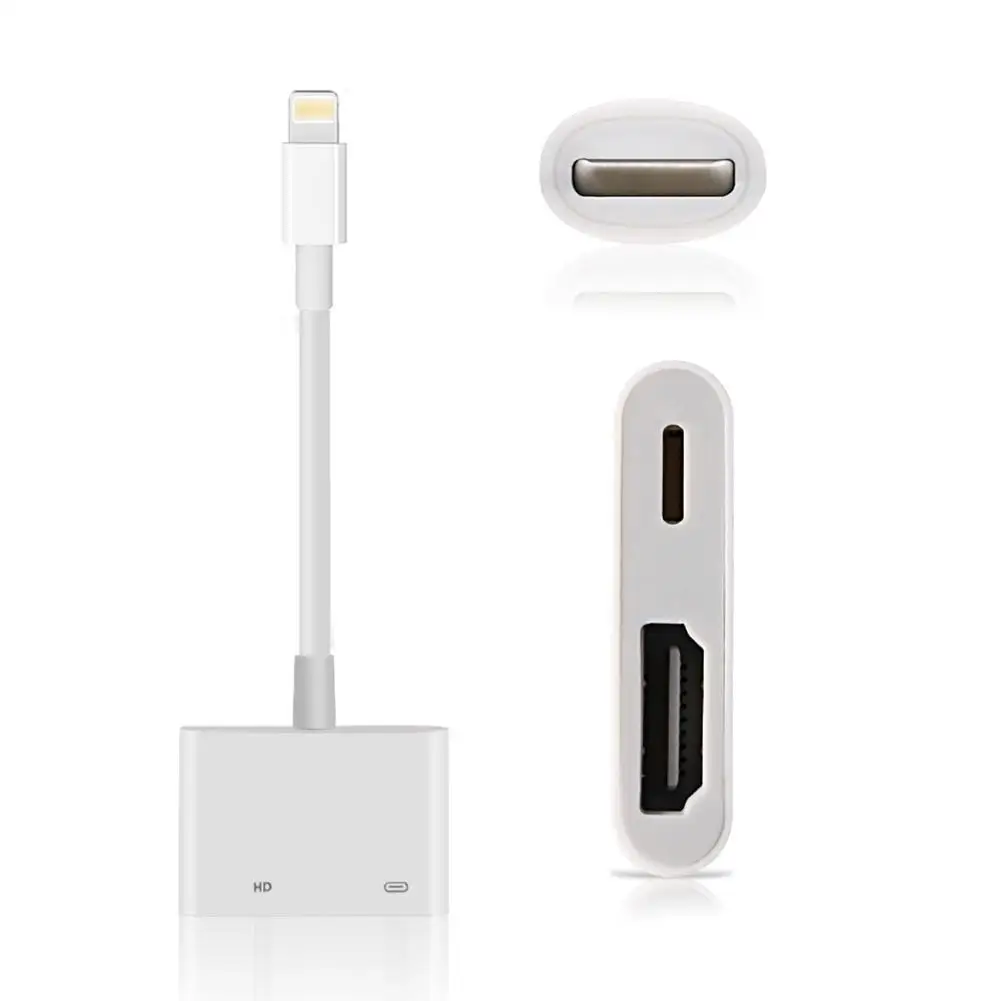 Новейший 1080P AV адаптер HDMI конвертер Цифровой AV адаптер 8pin к HDMI кабель для Apple iPhone X XS XR Max 8 7 iPad mini