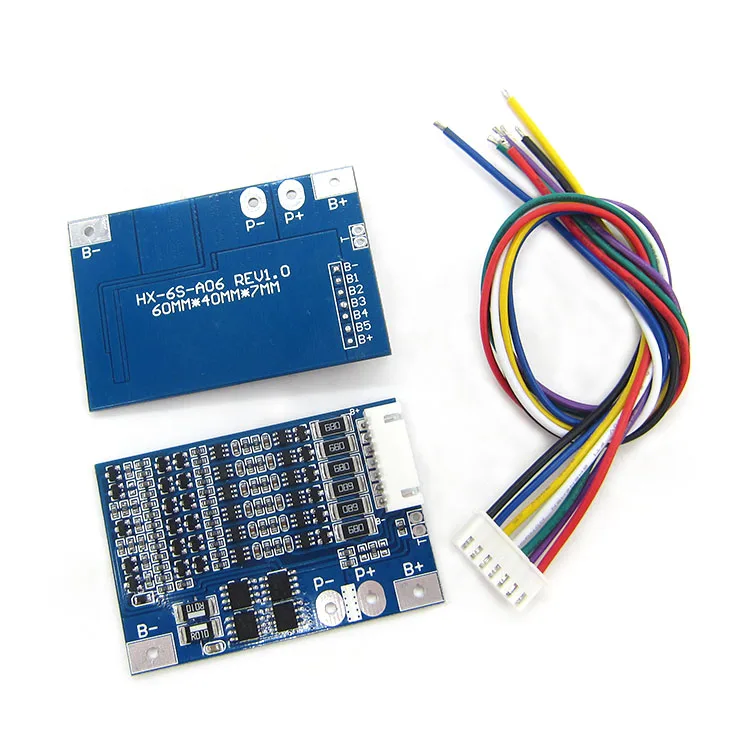 Защитная плата для литий-ионных аккумуляторов 6S 8A 22 2 в 25 BMS PCM с балансировкой LicoO2