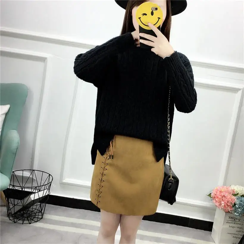 

2019 new arrival women's clothing ladies turtleneck knitted sweaters women casual 7 colors pullovers sweater