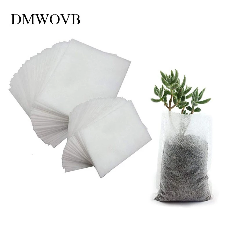 DMWOVB различные размеры Jardin биоразлагаемые мешки для питомника выращивания