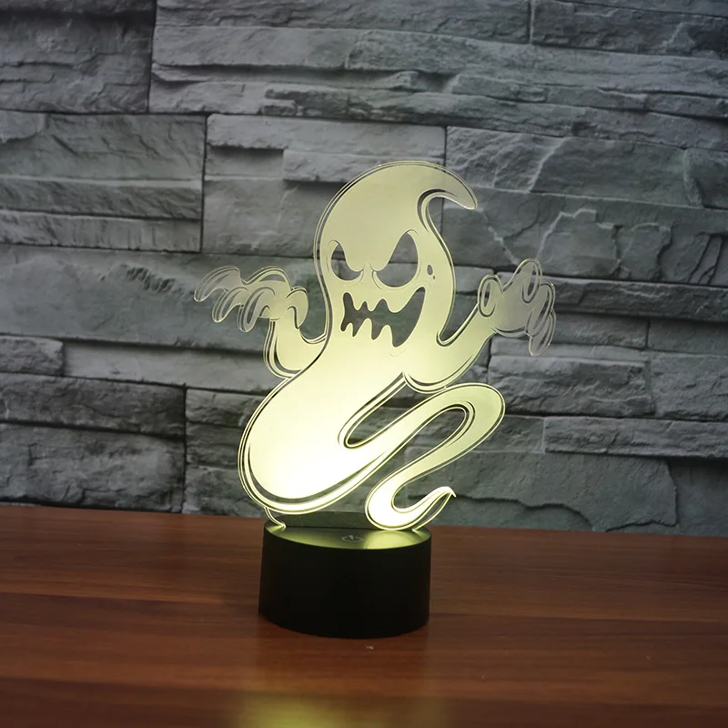 Хэллоуин Phantom Красочный ночник Светодиодная Сенсорная лампа Новинка креативный