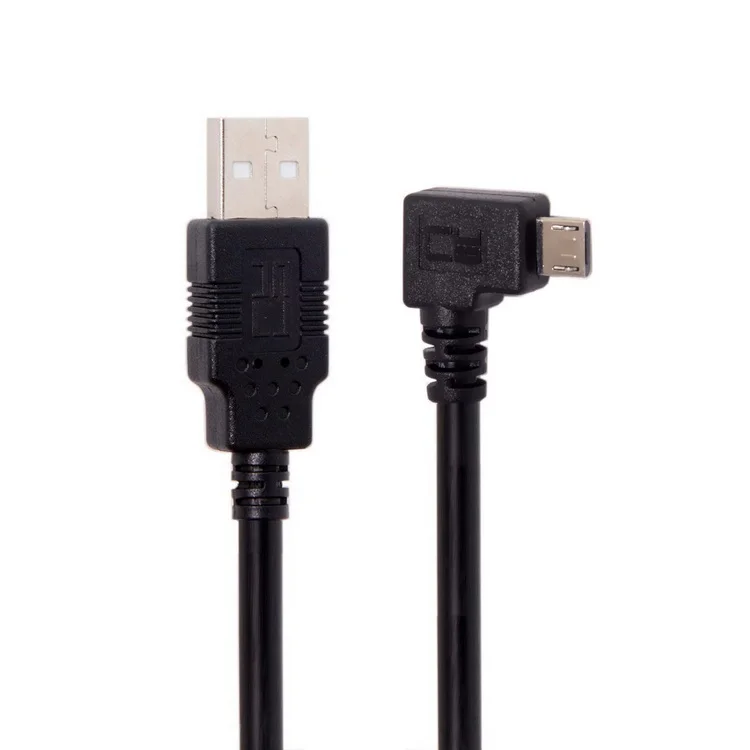 Кабель для зарядки и передачи данных со штекером Micro USB (штекер) под углом 90