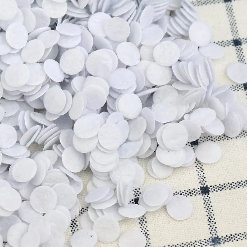 2000 шт белые 1 см экологически чистые круглые фетровые тканевые прокладки