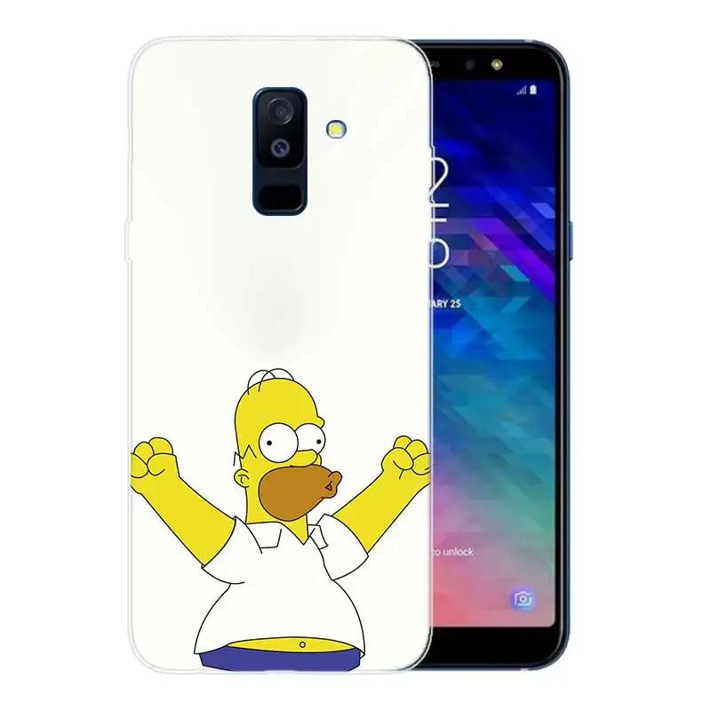 Мягкий ТПУ чехол для Samsung Galaxy A6 A8 Plus A5 A7 A9 Star 2018 A3 2017 A6S A8S |