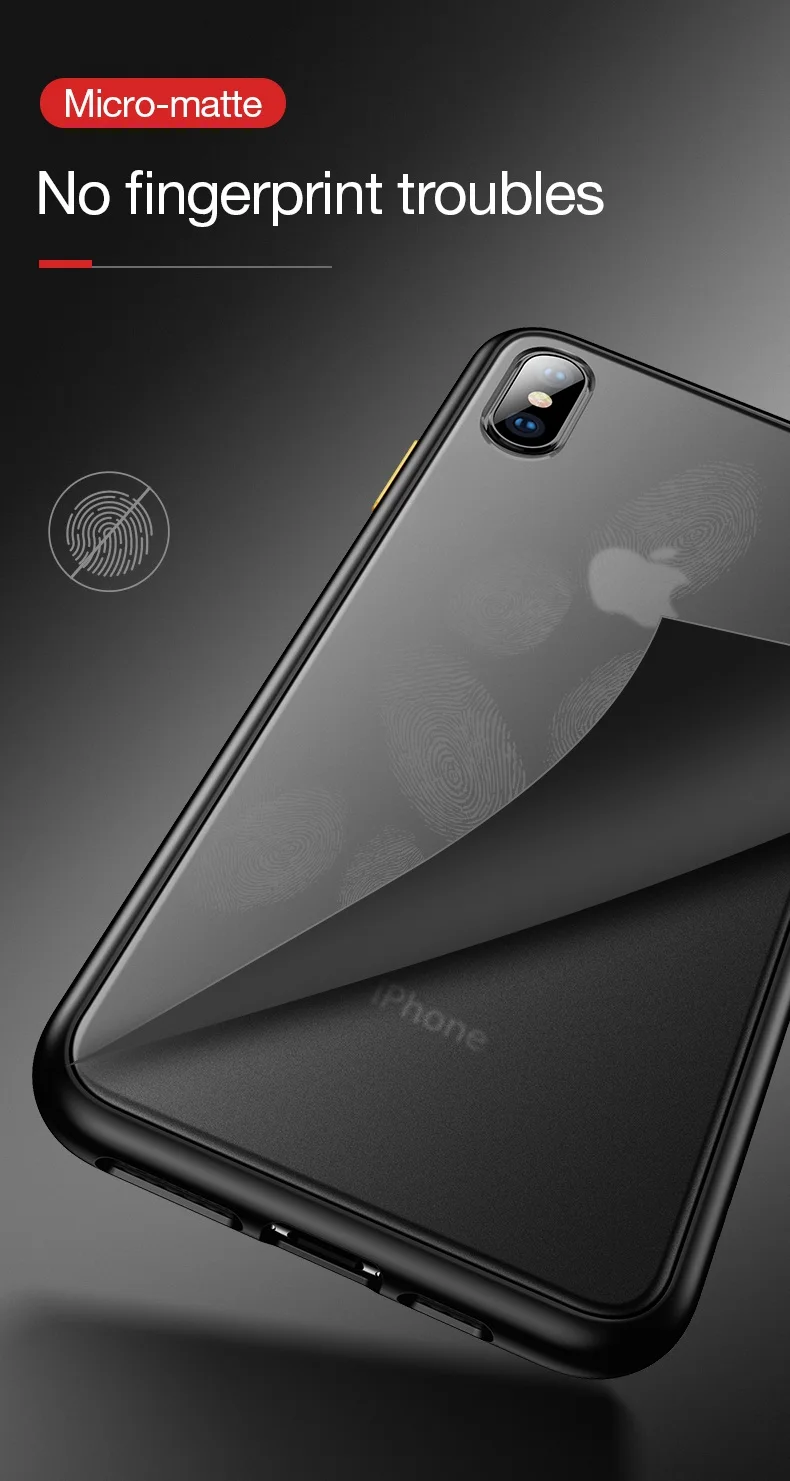 Роскошный Матовый силиконовый чехол Cafele для iPhone X, XR, XS, MAX, полный чехол для iPhone 7, 8 PLUS, мягкий чехол с краями, чехол для iPhone X