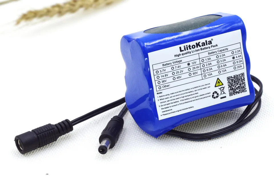 LiitoKala 12 В 4 Ач 4400 мАч 18650 перезаряжаемые батареи 6 в PCB Защитная плата|Комплекты