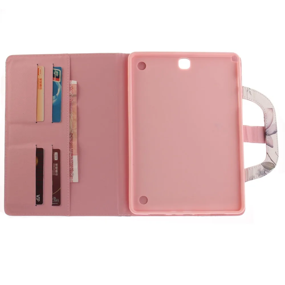Case For Samsung Galaxy Tab A 9.7 sm-T550 Flip PU Leather Cover for SM T550 T555 Handle Stand | Компьютеры и офис