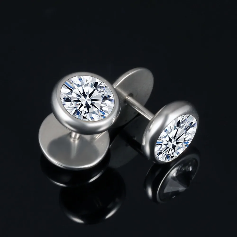FATE LOVE Earing для мужчин серебряный цвет нержавеющая сталь мальчик мужские серьги-гвоздики очаровательные Модные Ювелирные изделия Белый Черный
