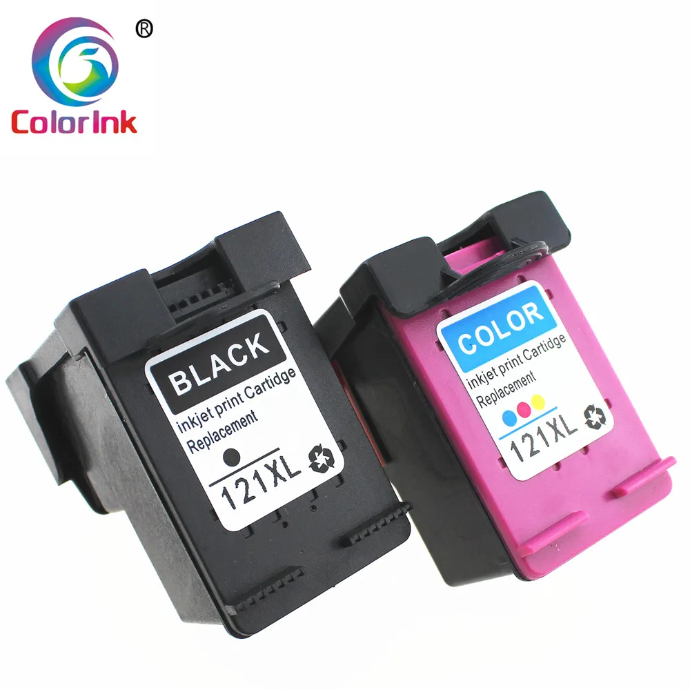 ColoInk 2 шт 121XL замена чернил для hp 121 XL картридж Deskjet D2563 F4283 F2423 F2483 F2493 F4213 F4275