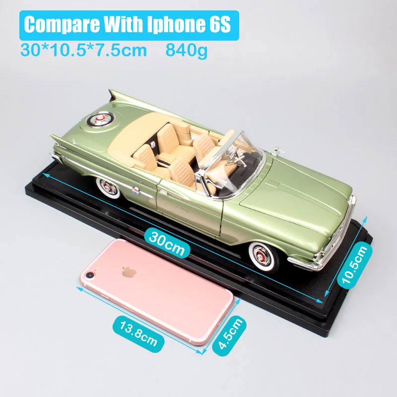 Брендовые винтажные Большие весы для автомобиля 1:18 бренды 1960 Chrysler 300F Lancia thema металлические модели автомобилей Diecasts& Toy транспортные средства miniaturas