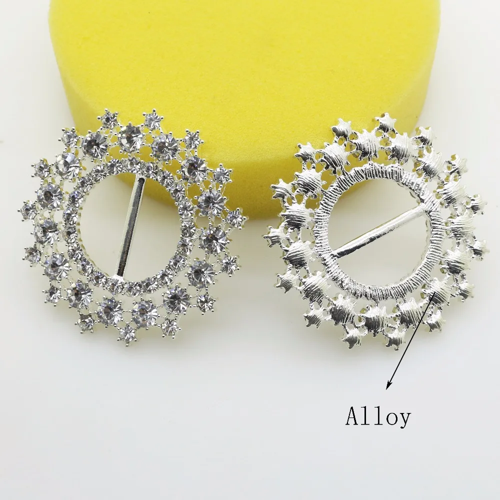 Стразы серебристого цвета 1 шт. упак. пряжки из сплава аксессуары для волос