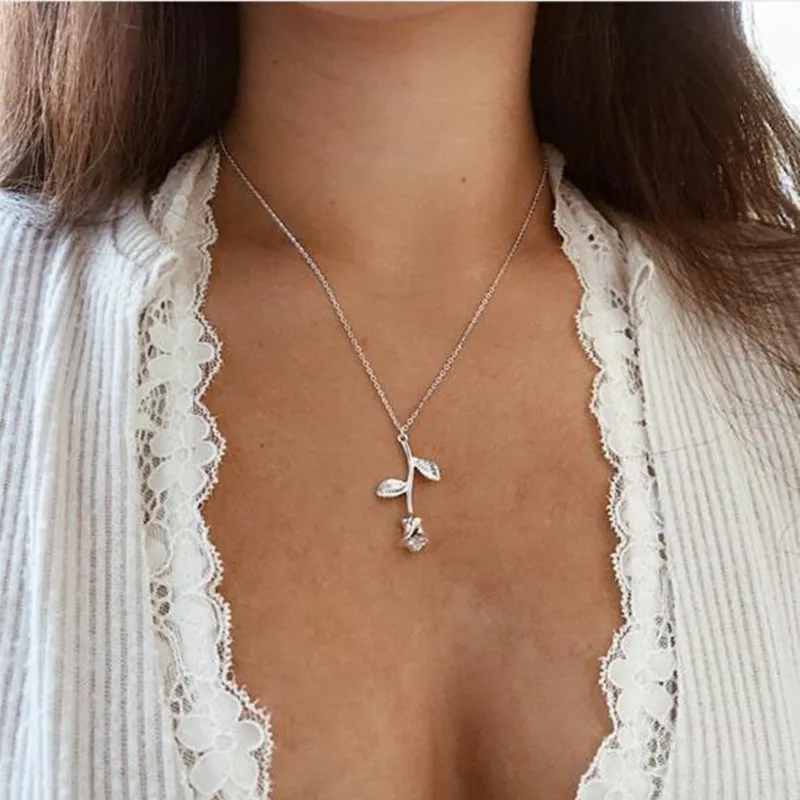 Новинка модное ожерелье B06 с двумя рожками искусственная Золотая точка Луна