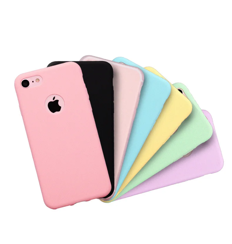 Милый ТПУ силиконовый чехол для iPhone на 5S 6 6s XS матовая задняя крышка матовый чехол Ультратонкий для iPhone XS MA SE 6 XR 7 8 Plus чехол s