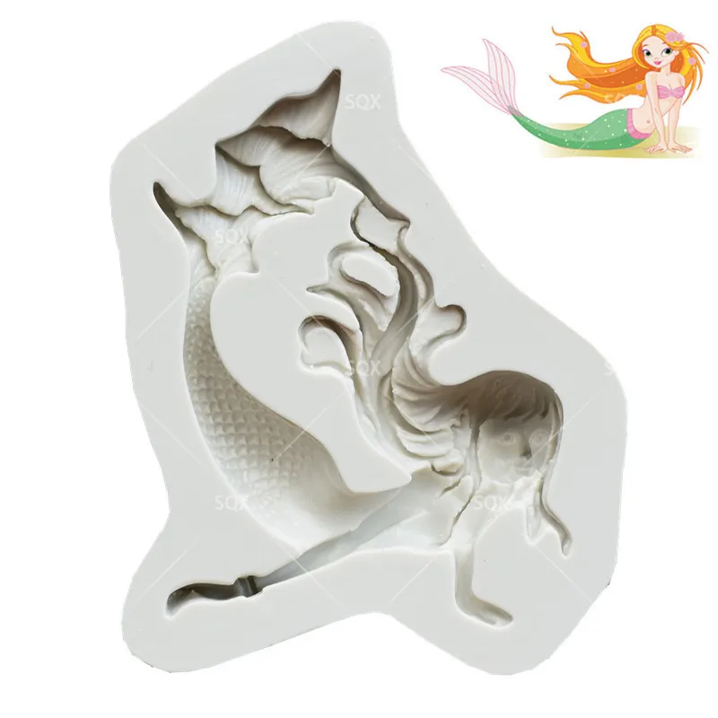 3D формы для выпечки торта в форме русалки силиконовые инструменты украшения