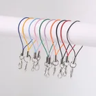Горячая продажа 100 шт 10 видов цветов сотовый телефон модный Ремешок Шнуры мобильный Карабин Застежка крюк ювелирные изделия фурнитура шнуры