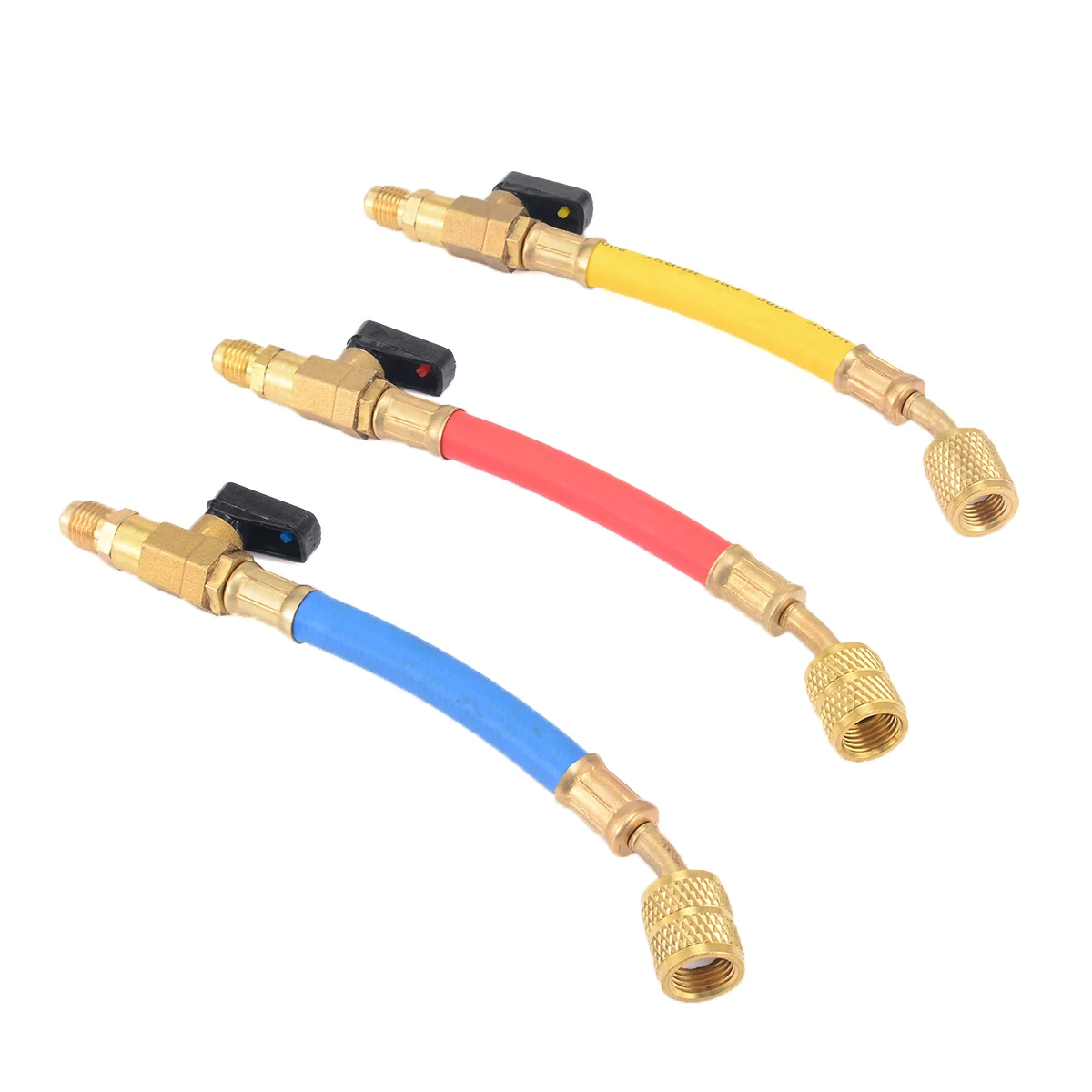 3 шт. 19 см R134a R410a заряжающий шланг 800PSI набор манометра A/C Шланги для охлаждения