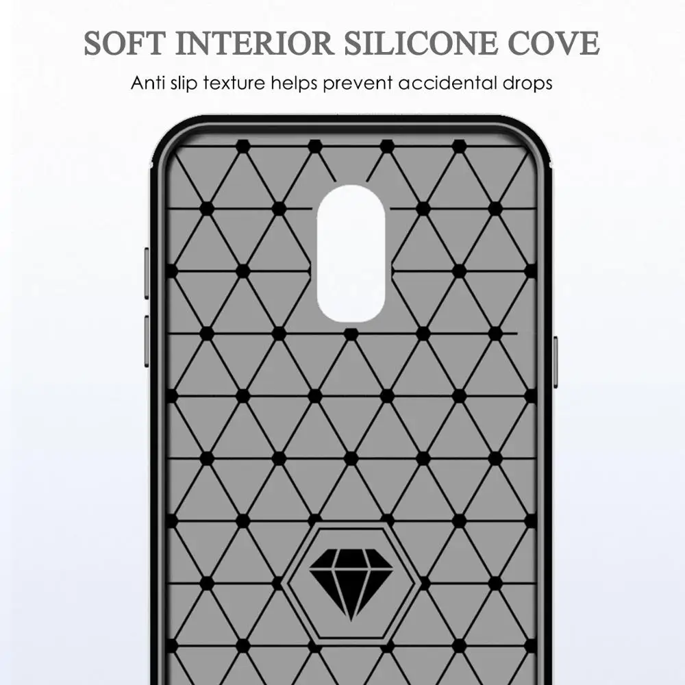 Ultra Thin Cases For samsung Galaxy J8 2018 Duo max Carbon Fiber Cover J7 2017 perx plus pro star top V 2nd gen |