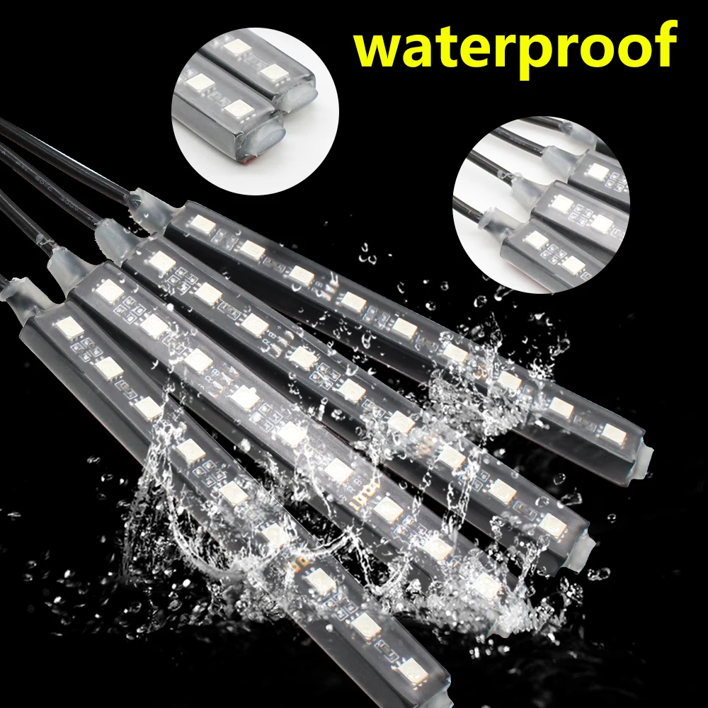 Автомобильный внутренний подсветка RGB светодиодсветодиодный неоновая полоса