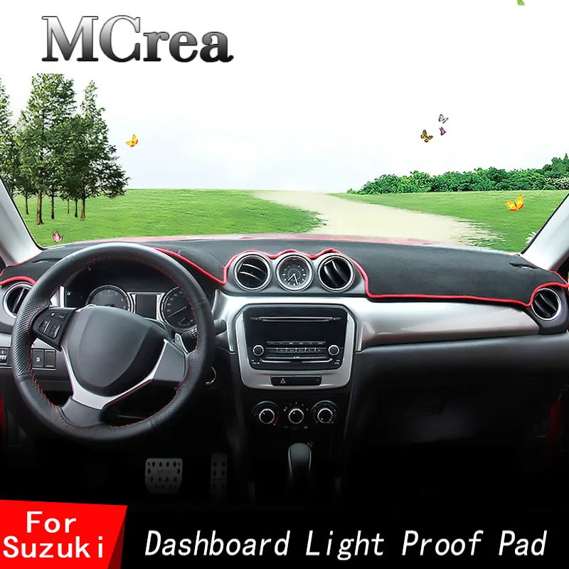 MCrea Авто dashmatt приборная панель крышка Солнцезащитный козырек для Suzuki Vitara Escudo 4 S-Cross Liana Aerio аксессуары