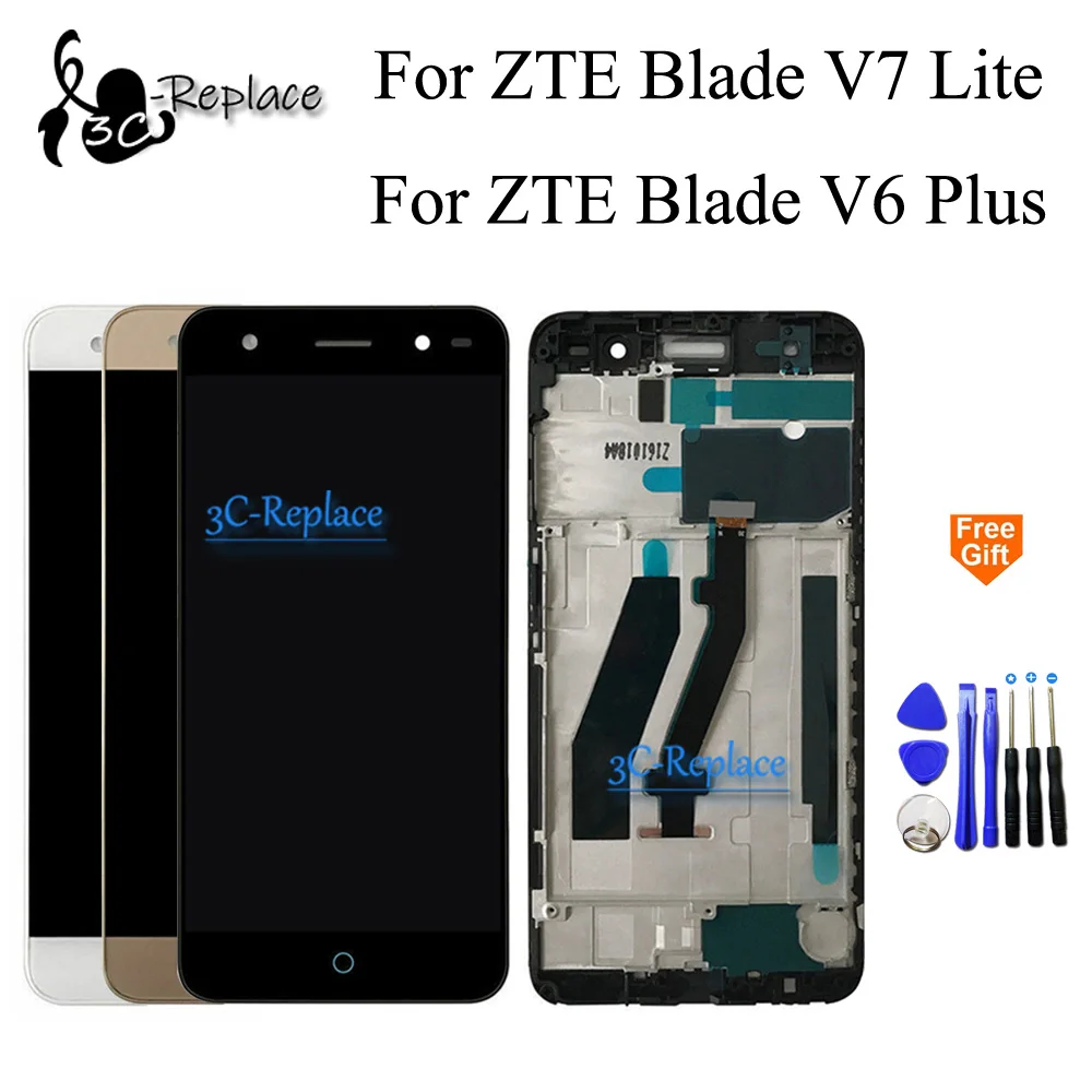 Черный/белый/золотой 5 0 дюймов для ZTE Blade V7 Lite / blade v6 плюс ЖК дисплей кодирующий