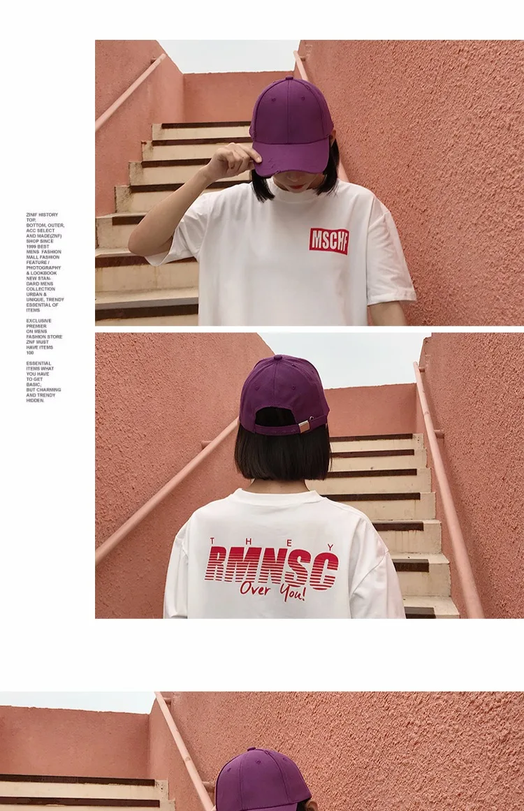 Мода Gorras летние фиолетовые бейсболки женские корейские Ulzzang Harajuku Милые простые хип хоп бейсболка Рик и Морти кепки s