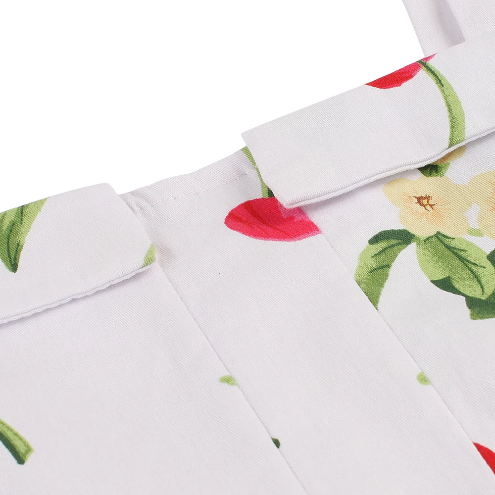 CUERLY Одри Хепберн летнее женское винтажное платье белая вишня с принтом Высокая