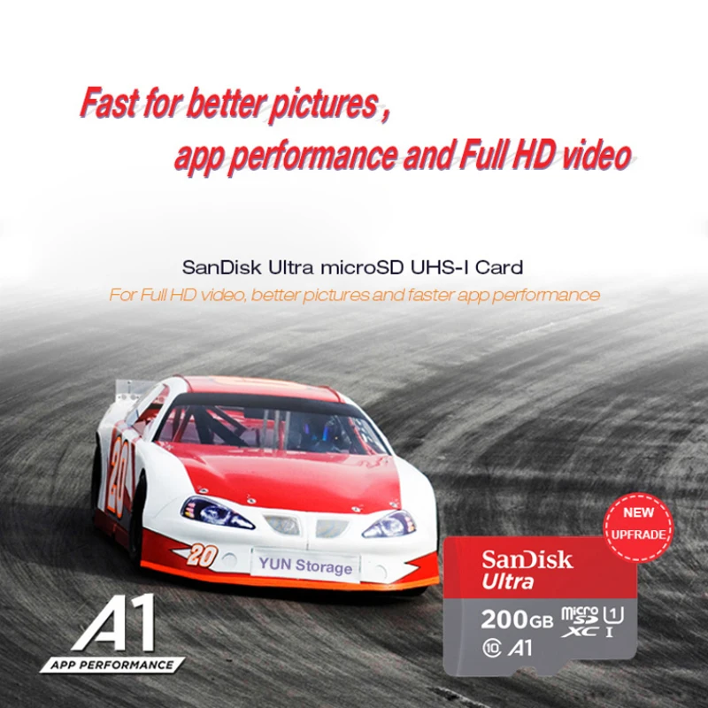 Оригинальный Sandisk микро SD карты 16 ГБ 32 64 200 картао де memoria карт Micro 128 Class 10 до 90 МБ/с.