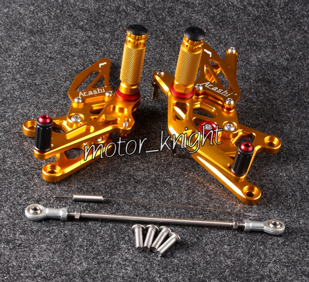 

New Rearset Rear Set Foot Pegs For Honda CBR 250R 2010-2014 Gold