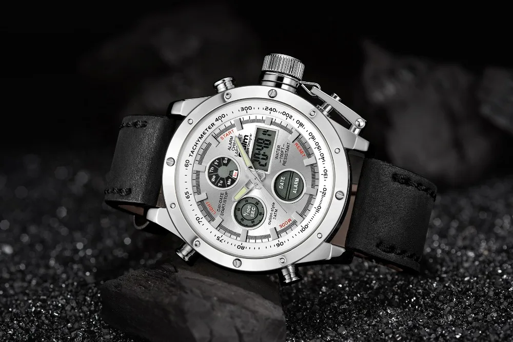 OULM Брендовые мужские спортивные часы кварцевые Многофункциональные военные