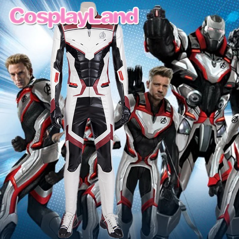 Avengers4 Endgame костюмы косплей супергероя комбинезон для Хэллоуина Мстители
