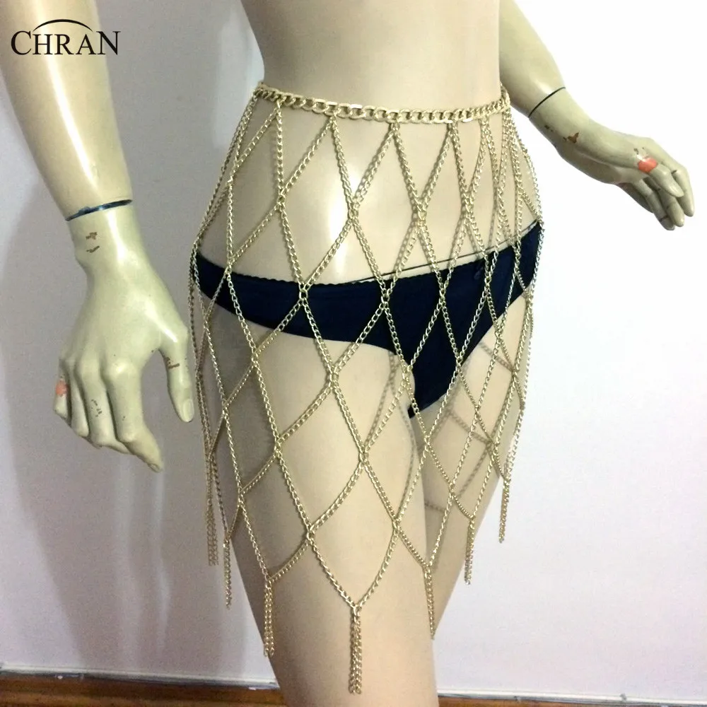 Юбка бикини с бахромой Chran цепочками поясом и Coachella EDM Wear косплей платье сонар
