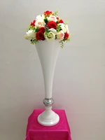 wedding table stand 68cm 26 7 white table centerpiece wedding flower vase wedding decoration 10pcslot