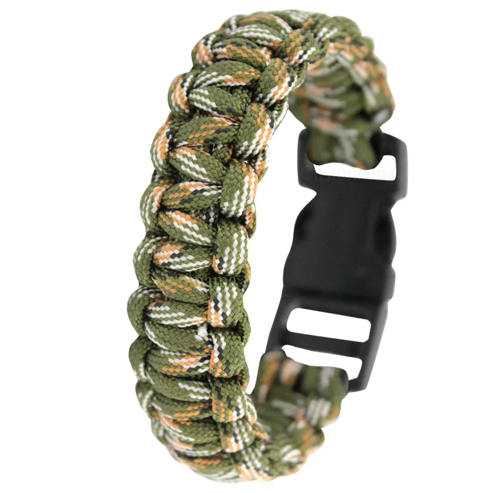 Походные походные паракорды для выживания на открытом воздухе браслеты черного