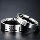 Классическое кольцо LNRRABC с простым рисунком в виде сердца, женское свадебное кольцо из нержавеющей стали, модные ювелирные изделия, Прямая поставка