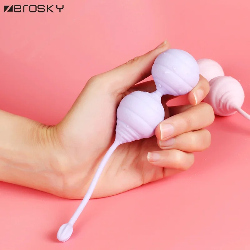Medical Silicone Kegel Balls Vaginal Muscle Tighten Training Aid Love Ball Sex Toys for Women Zerosky |