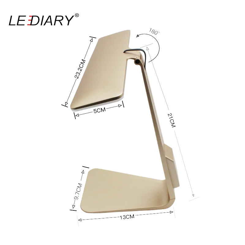 Светодиодная настольная лампа LEDIARY Utralthin перезаряжаемая 5 В С сенсорным