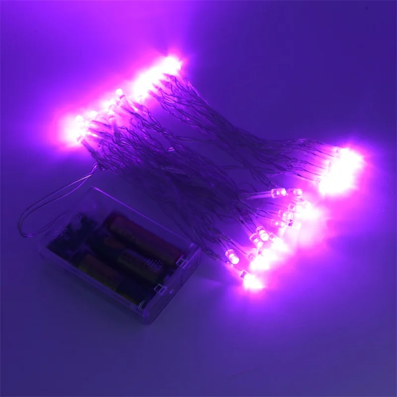 

SZYOUMY 50PCS/Lot 4M 40 Led Battery Led String Light 3 AA Battery Powered Decoration LED for Wedding Christmas Party Garland