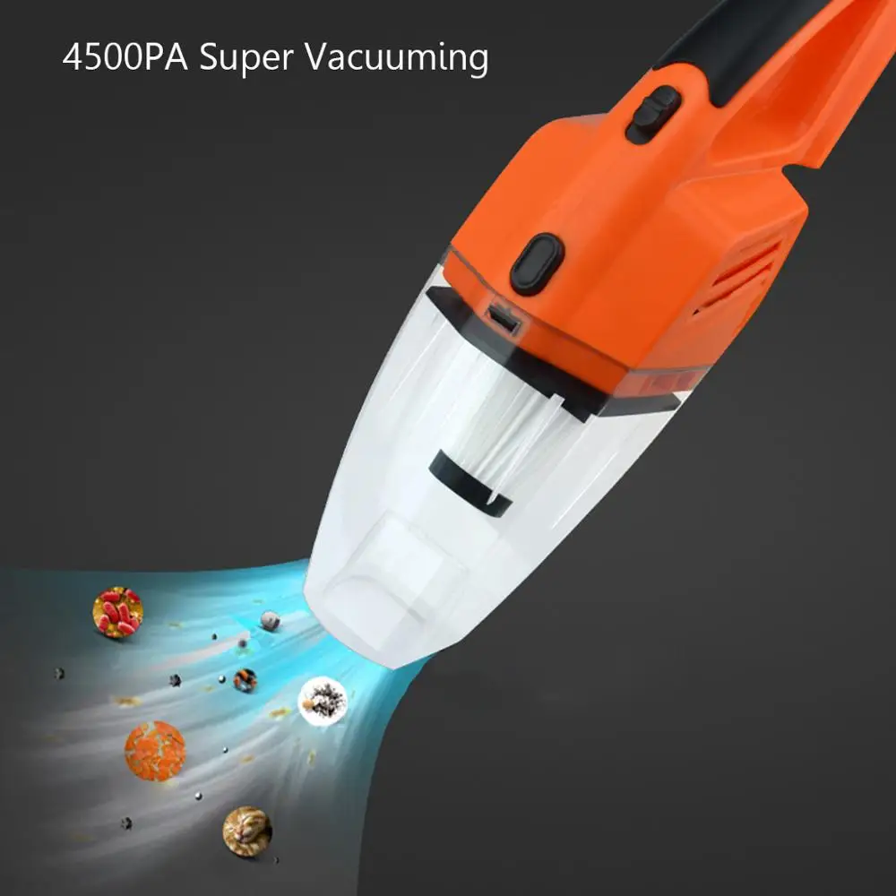 New 120W 12V Car Vacuum Cleaner Handheld Mini Super Wet And Dry Dual Use Cleaner|Пылесос| |