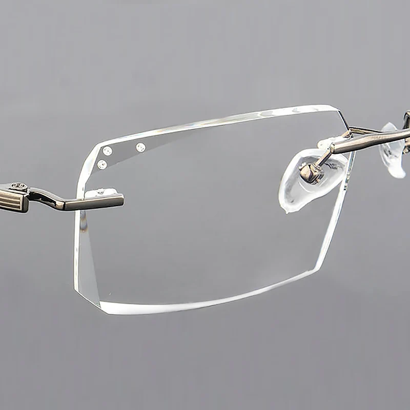 Очки QJ титановые без оправы для мужчин и женщин роскошные дизайнерские с