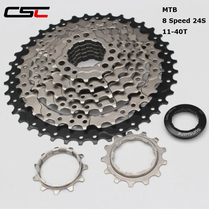 SUNSHINE велосипед Freewheel 8S 11 40T 24S широкий коэффициент кассета для горных велосипедов