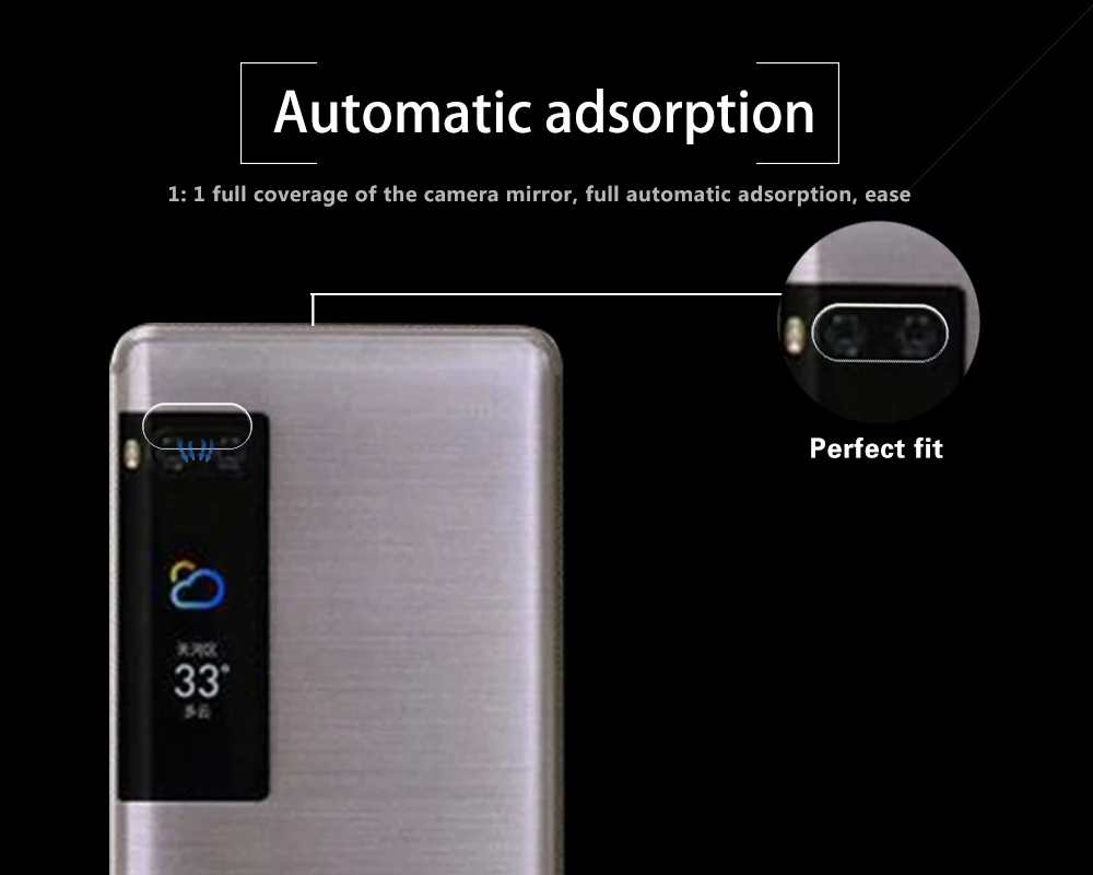 Защитная пленка для задней камеры Meizu Pro 7 Helio X30 из закаленного стекла с полным