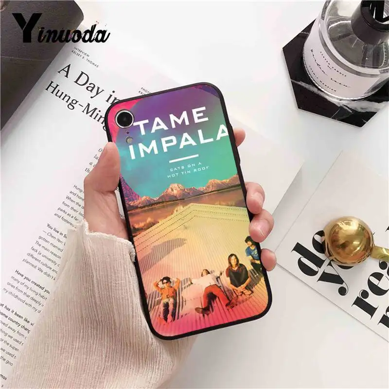 Yinuoda Tame Impala мягкий черный чехол для телефона для iPhone 8 7 6 6S Plus 5 5S SE XR X XS MAX 11 11pro 11promax Coque Shell