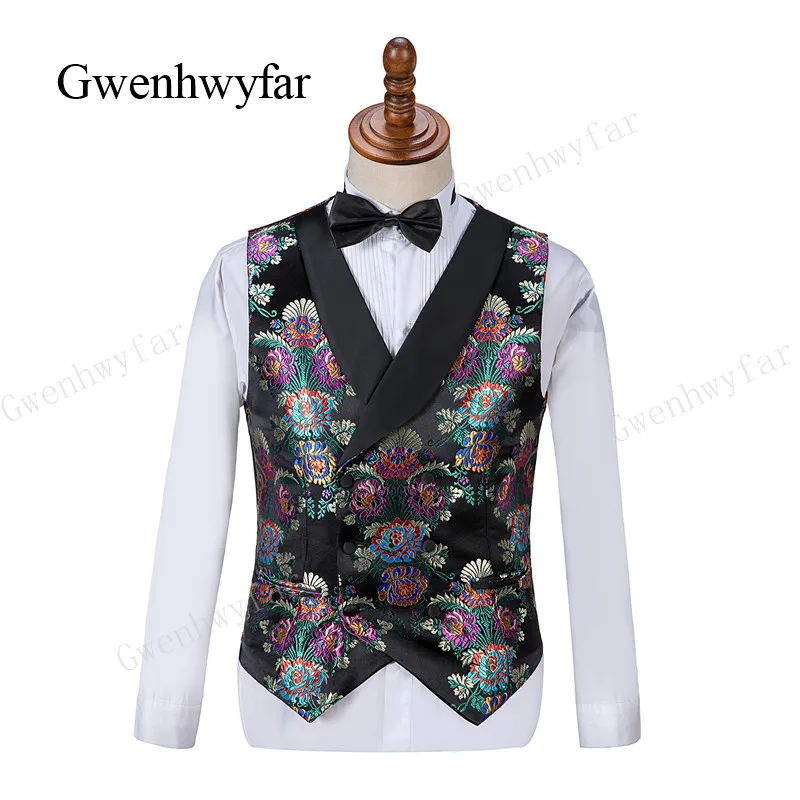 Gwenhwyfar 2019 новый последний свадебный пиджак итальянский черный однобортный жилет