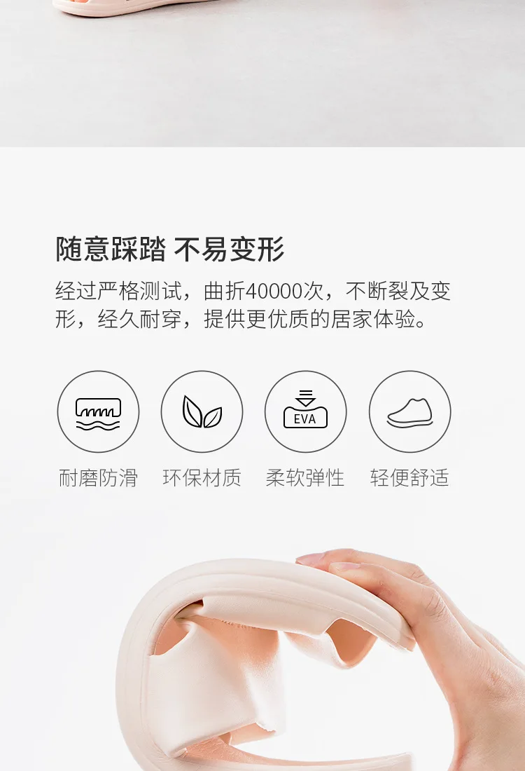 Xiaomi Jordan& Judy Тапочки для ванной для мужчин и женщин; летние домашние тапочки с мягкой подошвой для ванной; тапочки для пар; домашние сандалии