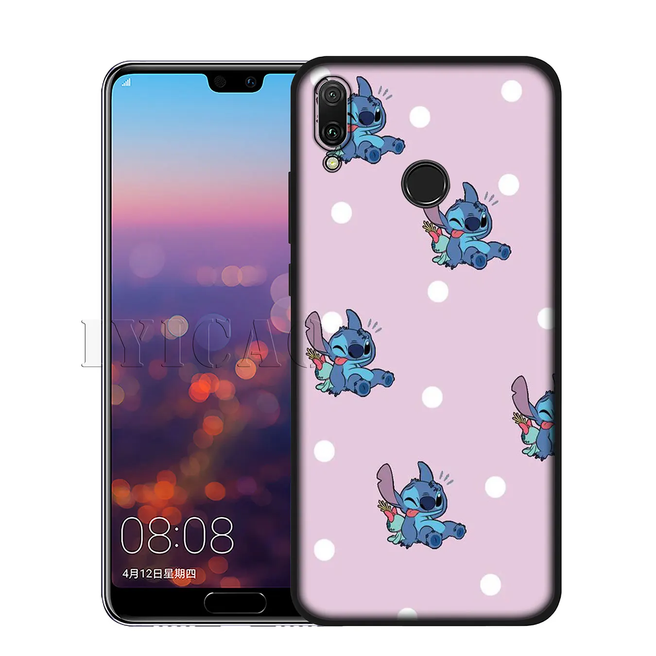 IYICAO милый мультфильм, Стич мягкий чехол для huawei P20 Pro P10 P8 P9 P30 Lite Mini P Smart крышка - Цвет: 4