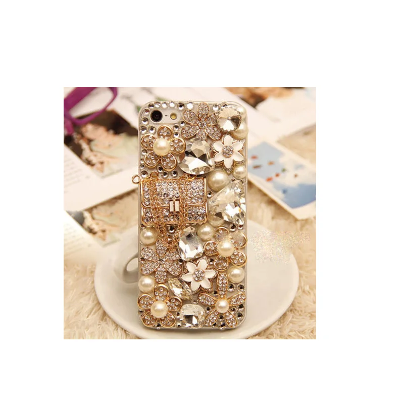 Высококачественные телефонные чехлы со стразами для iphone 7 жесткая и мягкая