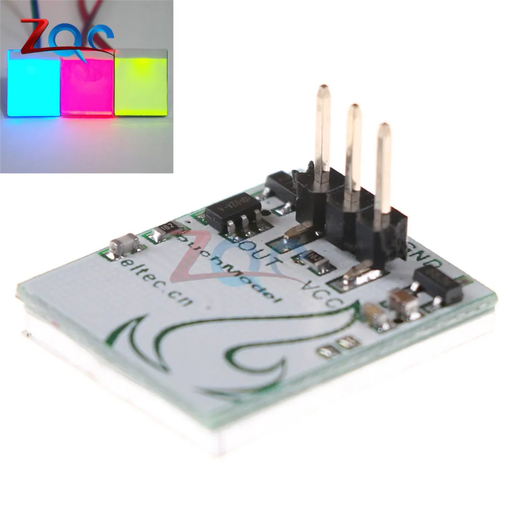 Емкостная сенсорная кнопка переключателя постоянного тока 3В 5В 6В RGB
